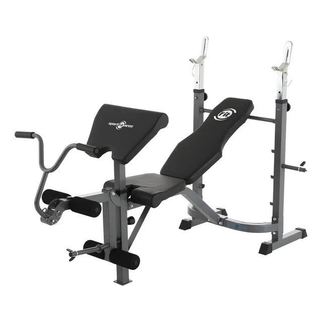Banco Pesas Barra Discos Predicador Sportfitness Multifuerza