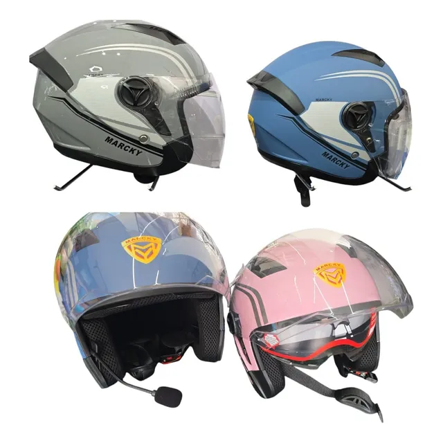 Cascos Semi Integral Con Lente P/ Moto(dama Y Caballero) Mc.