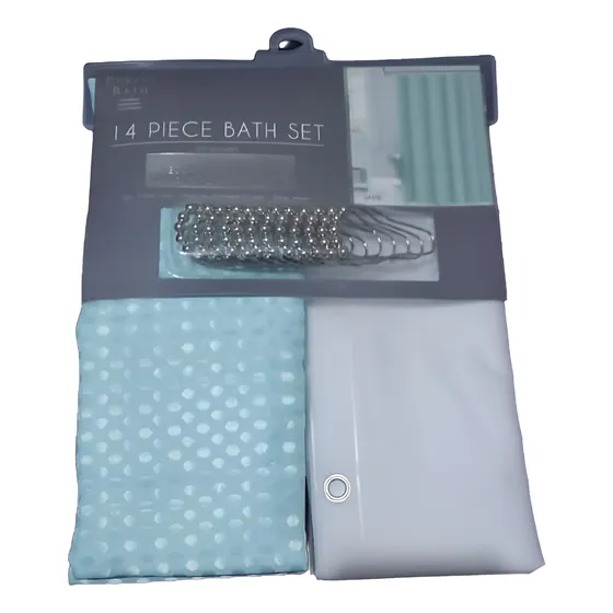 Cortinas Dobles Putrity Bath Para Baños Antihongos 1.778m