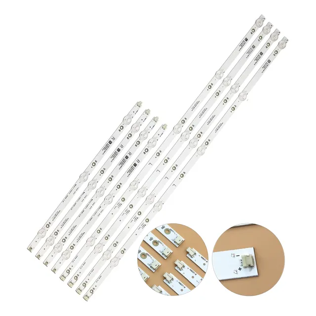 8 Tiras De 5 Y 3 Leds Compatible Con 50df710na19 Ns-50df710n
