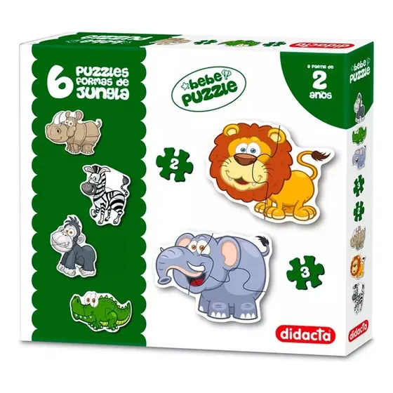 Puzzle Animales Jungla Didacta 120/32 - Giro Didáctico