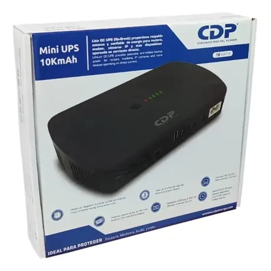 Mini Ups Cdp 10000mah Puerto Usb, Poe Bateria Litio