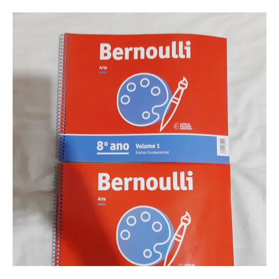 Kit Coleção Livros Usados Bernoulli Arte 8º Ano Volumes 1 E 2 Ensino Fundamental 
