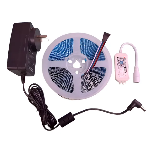 Kit Completo Rgbw 5050 Wifi Celular 5mts Audiorítmico Tiktok