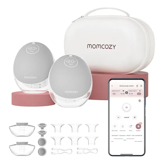 Extractor Leche Eléctrico Momcozy M9 Blanco Bpa Free