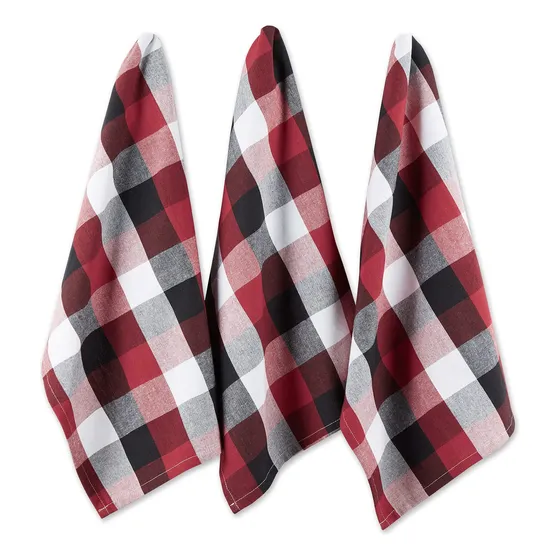 Toalla Cocina Color Rojo Cardenal 3 Pieza