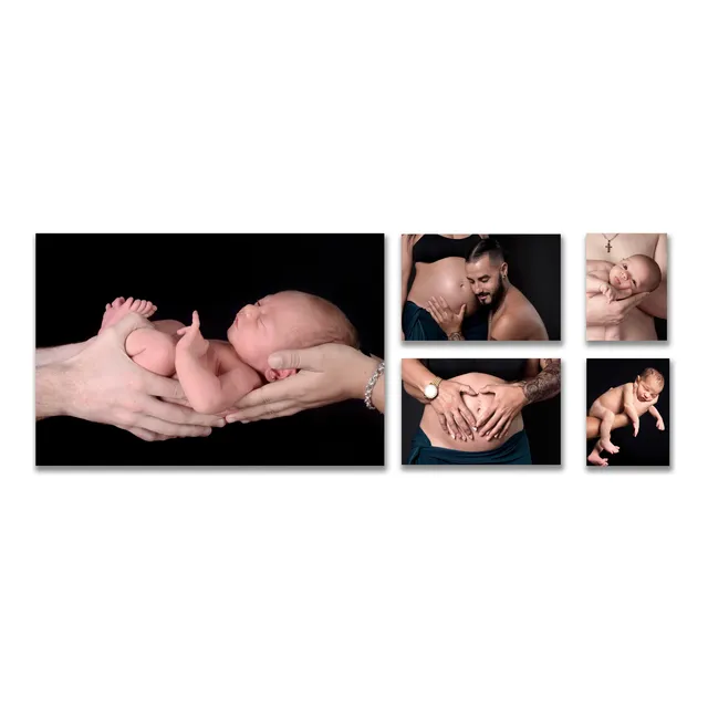 5 Cuadros En Pvc   (1) 40x 60 (2) 30 X 40 Y (2) 20x 30 Cm
