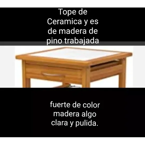 Carrito Organizador Vinera Bar Legumbres Cocina Madera