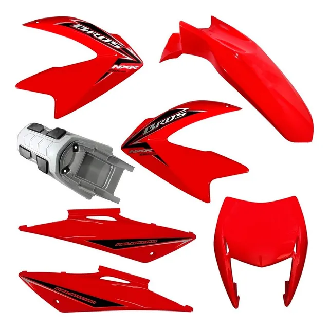 Kit Carenagem Completo Nxr Bros 150 2009/2012 + Adesivo