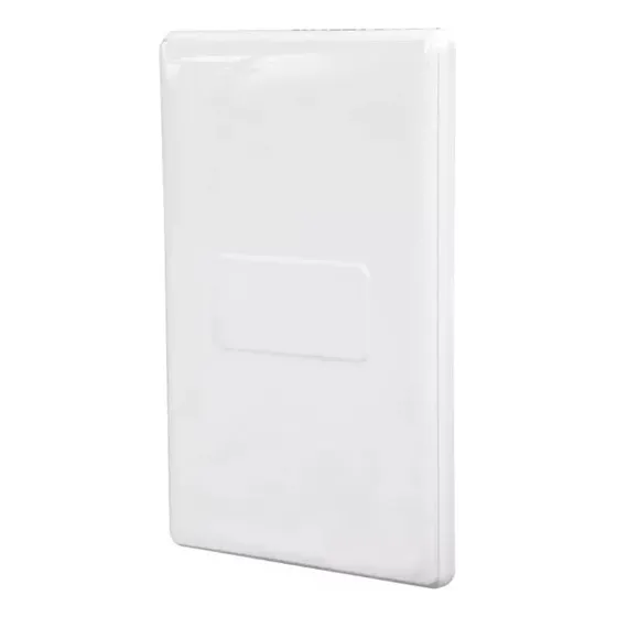 Placa Ciega Plastica Color Blanco
