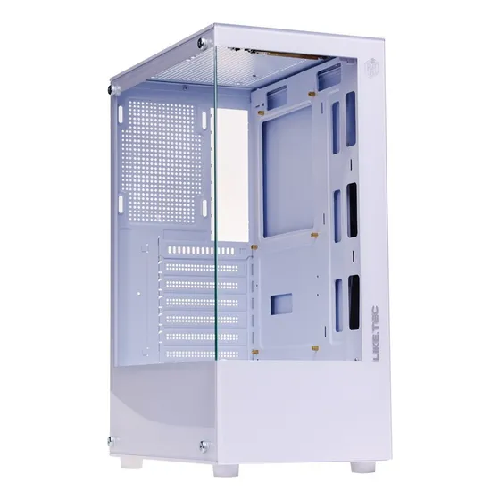 Gabinete Gamer Liketec Heydar Snow Vidro Lc-cb-heydar-2087 Cor Branco