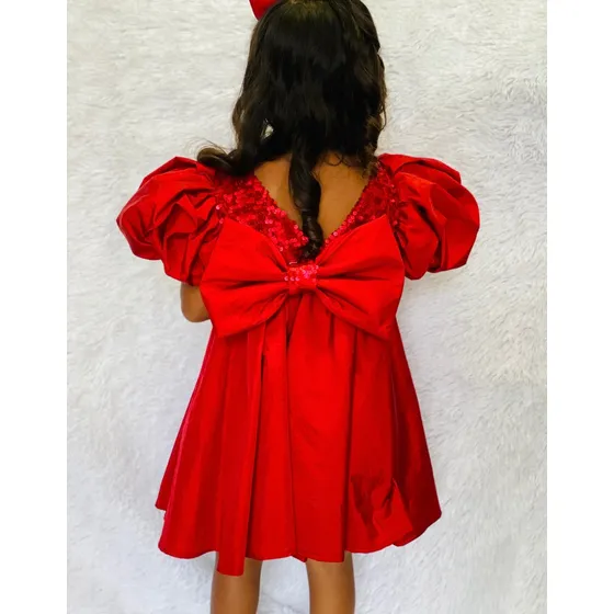 Vestido Niña Rojo Talla 4 - 6