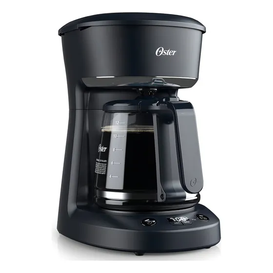 Cafetera Oster 12 Tazas Filtro Permanente Bvstdcs12b-013 Color Negro