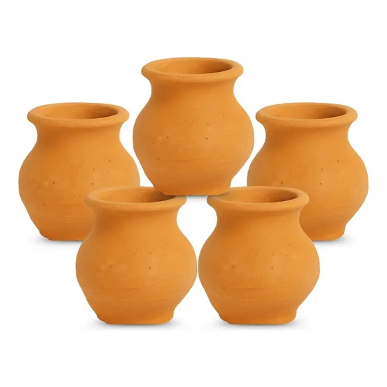 Vaso De Barro Mini 5x5cm - 30 Uni Lembracinha