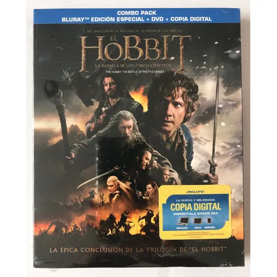 El Hobbit La Batalla De Los 5 Ejercitos Bluray Lotr Anillos