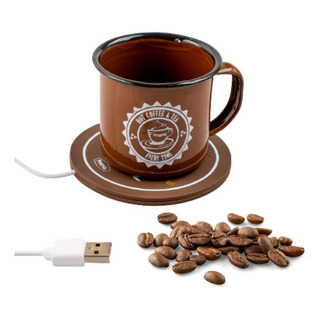 Aquecedor Xicara Caneca Usb Café Chá Leite Base Portátil Aquecedor Xicara Caneca Usb Café Chá Leite Base Portátil