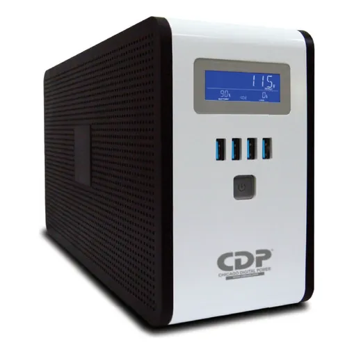No Break Ups Cdp Interactivo 750va 375w 10xcontactos 4xusb Color Negro