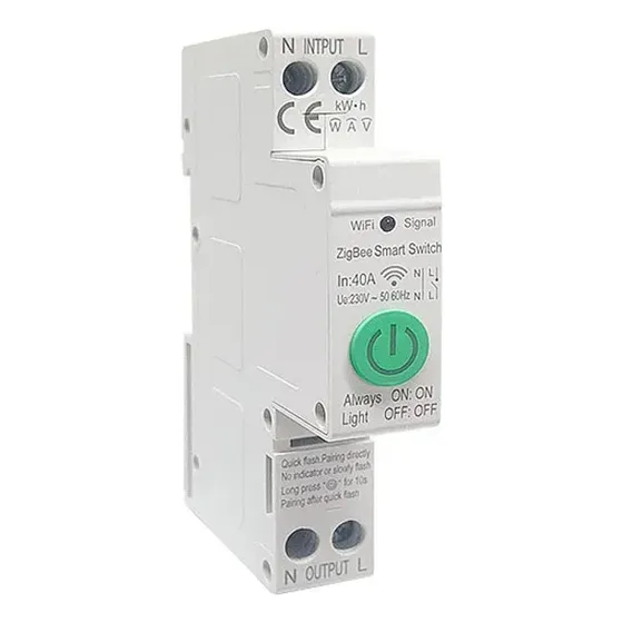 Interruptor Inteligente Con Medidor De Consumo (1p+n) Zigbee