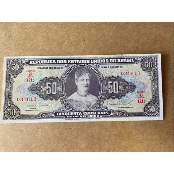 Rl44. 50 Cruzeiros Soberba/flor Cat C90