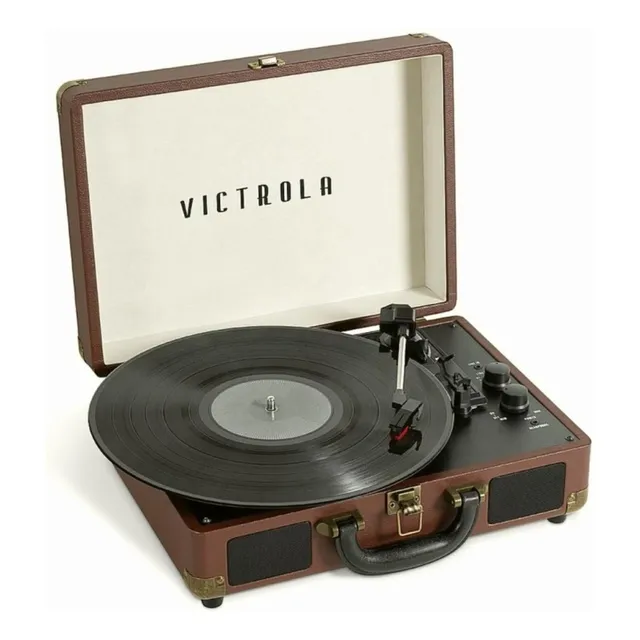 Victrola Vintage 3-speed Bluetooth Portable Suitcase Record