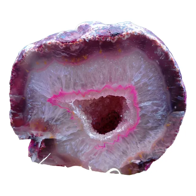 Geoda De Cuarzo Ágata Rosada