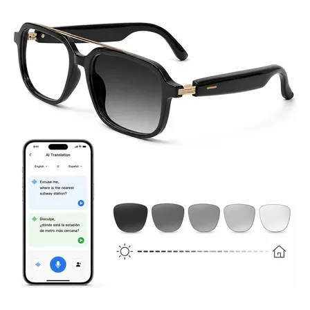 Lentes Inteligentes Traductor Ia Bluetooth 5.4