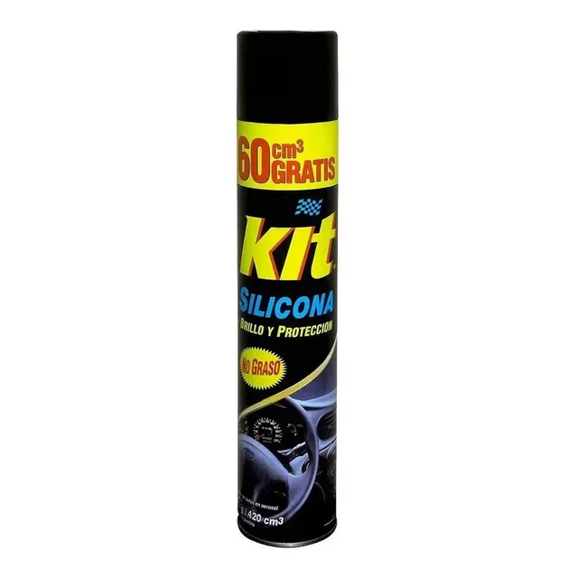 Silicona Spray Brillo Protección No Graso Kit Aerosol Auto