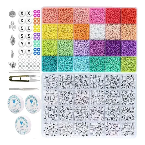 4 Sets Of Jewelry Making Clay Beads Bracelet Making Kit | MercadoLivre