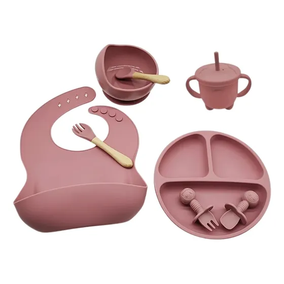 Kit Alimentação Bebe Prato Infantil Com Ventosa De Silicone
