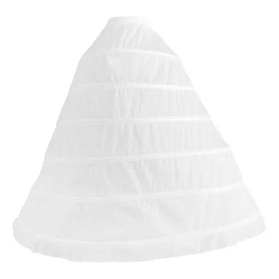 6 Aros Una Línea Debajo De La Crinoline Vestido De Novia