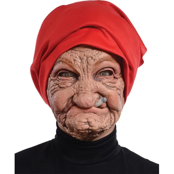 Máscara De Látex De Abuela Mayor For Fiesta De Halloween De
