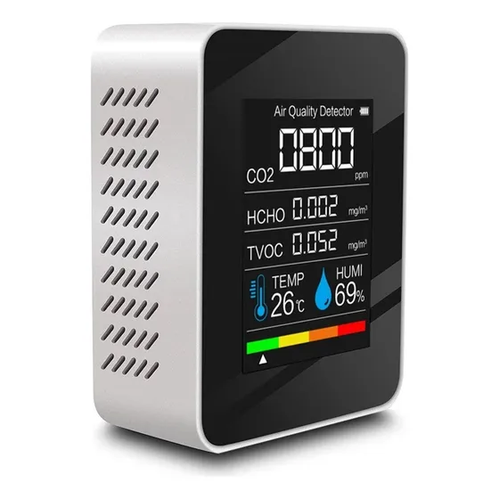 Monitor Calidad Aire Co2 Termómetro Higrómetro Detector