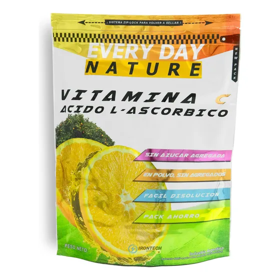 Suplemento en polvo Every Day Nature Vitamina C sabor cítrico x 1kg