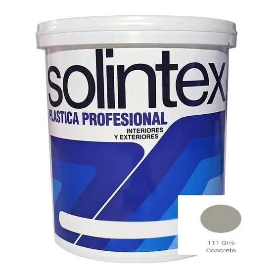 Pintura Caucho Gris Concreto Plastica Solintex Cod: 1050104