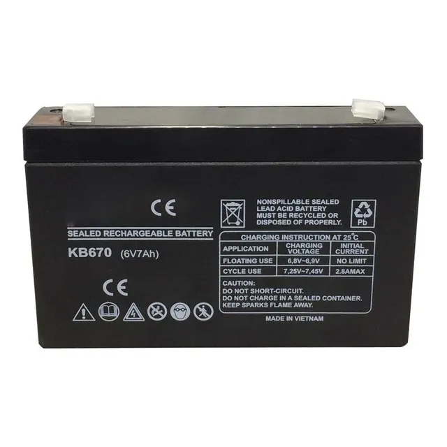Batería 6v 7a Ideal Alarma Seguridad Ups