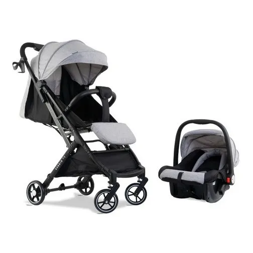 Coche Huevito Gubbio Ts Belluno Baby Ultraliviano Reclinable Color Gris Color Del Chasis Negro