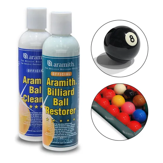 Kit Limpador E Restaurador De Bolas De Bilhar Aramith