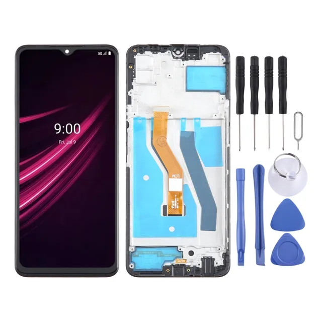 Para Pantalla Lcd Revvl V+ 5g De T-mobile Con Marco