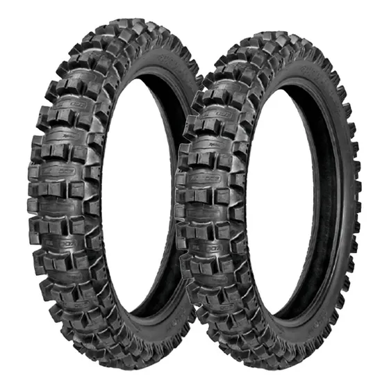 Pneu Mini Moto 80/100-12 + 60/100-14 Mx 007 Medium Soft