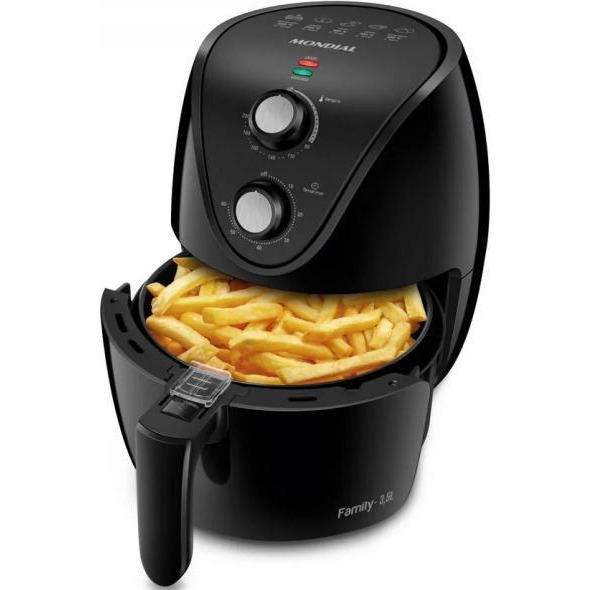 Fritadeira De Ar Af-35-bf Air Fryer 3,5l Preta Mondial 110v Fritadeira De Ar Af-35-bf Air Fryer 3,5l Preta Mondial 110v
