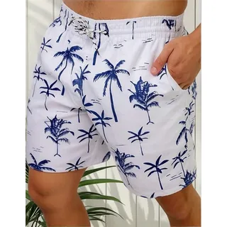 Short Masculino Tactel Estampado Com Bolsos CordĂŁo Floral Short Masculino Tactel Estampado Com Bolsos CordĂŁo Floral