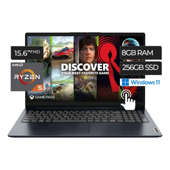 Laptop Lenovo Ideapad 1  15.6  Amd Ryzen 5 7520u 8gb  256gb