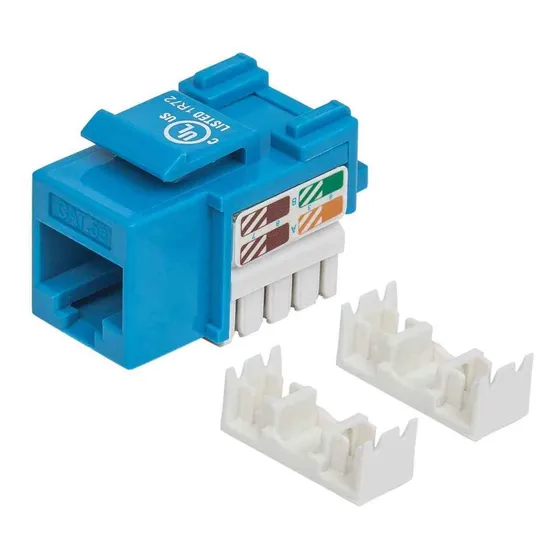 Jack Rj45 Cat5e Keystone Intellinet 210546 De Impacto Azul