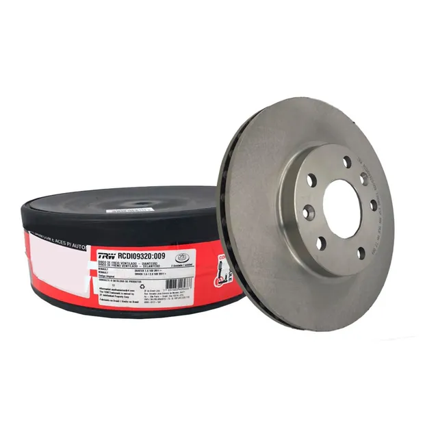 Par Disco Freio Dianteiro Duster 1.6 2012 Original Trw Varga