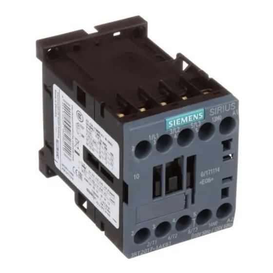 Contactor Tripolar 12a 110vca 1na Siemens Sirius