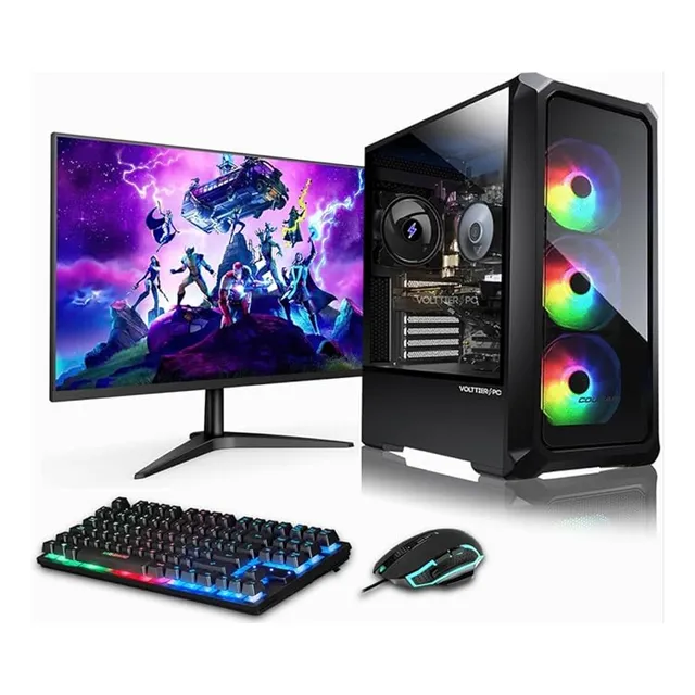 Pc Gamer 10 Cores Rx 580 De 8gb /32gb Ram/ 512gb/ Monitor 22