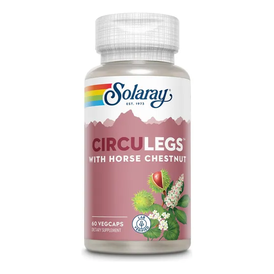 Suplemento Solaray Circulegs Vein Support, 60 Cápsulas Veget