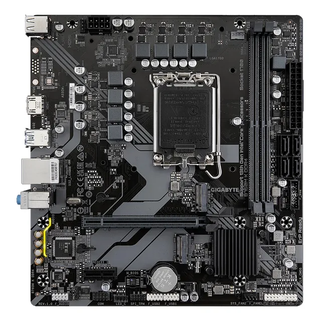 Mother Gigabyte B760m K Ddr4 1700 Color Negro