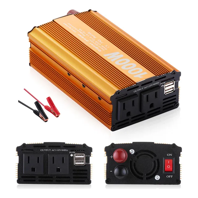 Inversores De Corriente Para Auto Convertidor 12v 110v 1000w