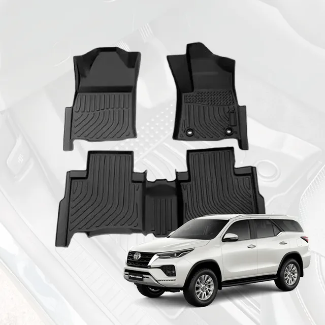 Alfombras 3d Tipo Bandeja Alta Gama Para Fortuner 2015 -2023